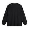Li Ning Anti-Five Series Sports Casual Simple Solid Color Round Neck Pullover Loose Sweatshirt Men Sweatshirt Black AHSU781-1