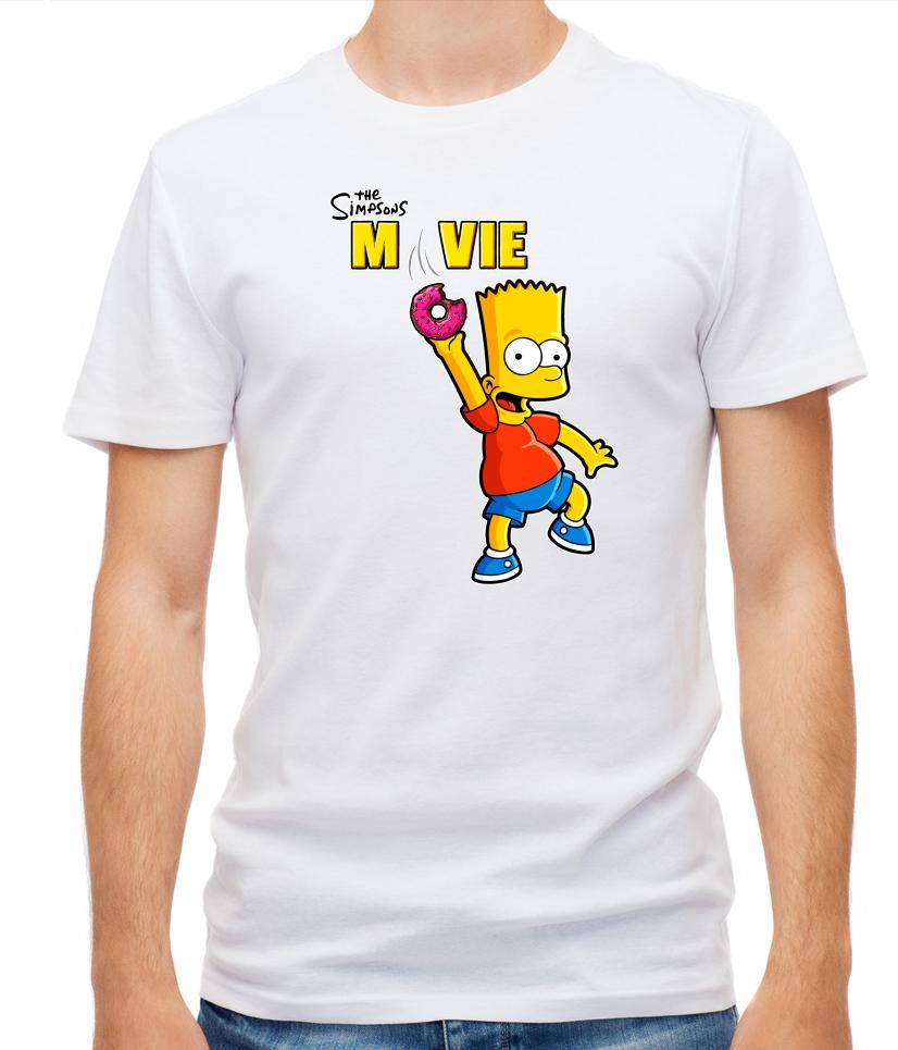 The Simpsons Movie Bart Simpson Figure Short Sleeve T Shirt Unisex G557 S