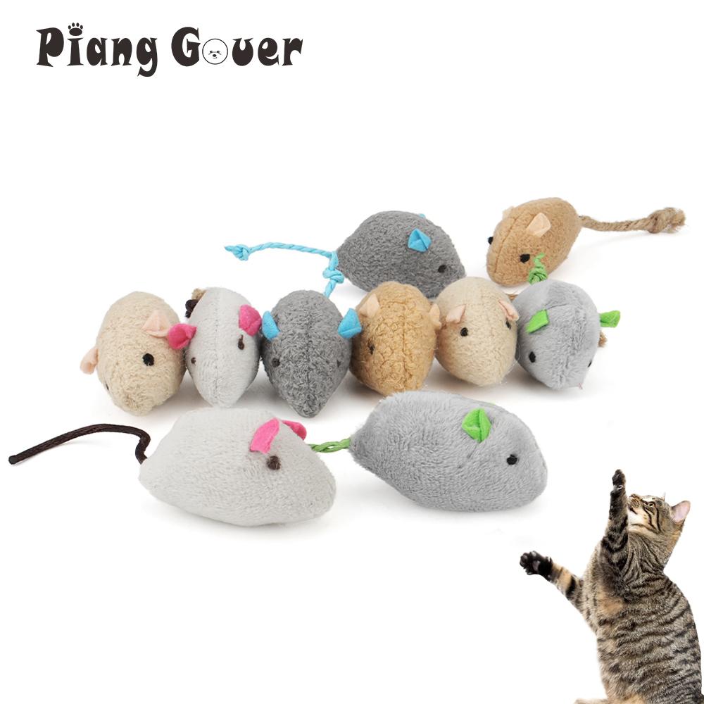 12pcs Funny Interactive Mouse Cat Toys Catnip Mice Plush Pet Toy Training Play Kitten Supplies