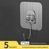 Strong Adhesive Brushed Silver Wall Hooks