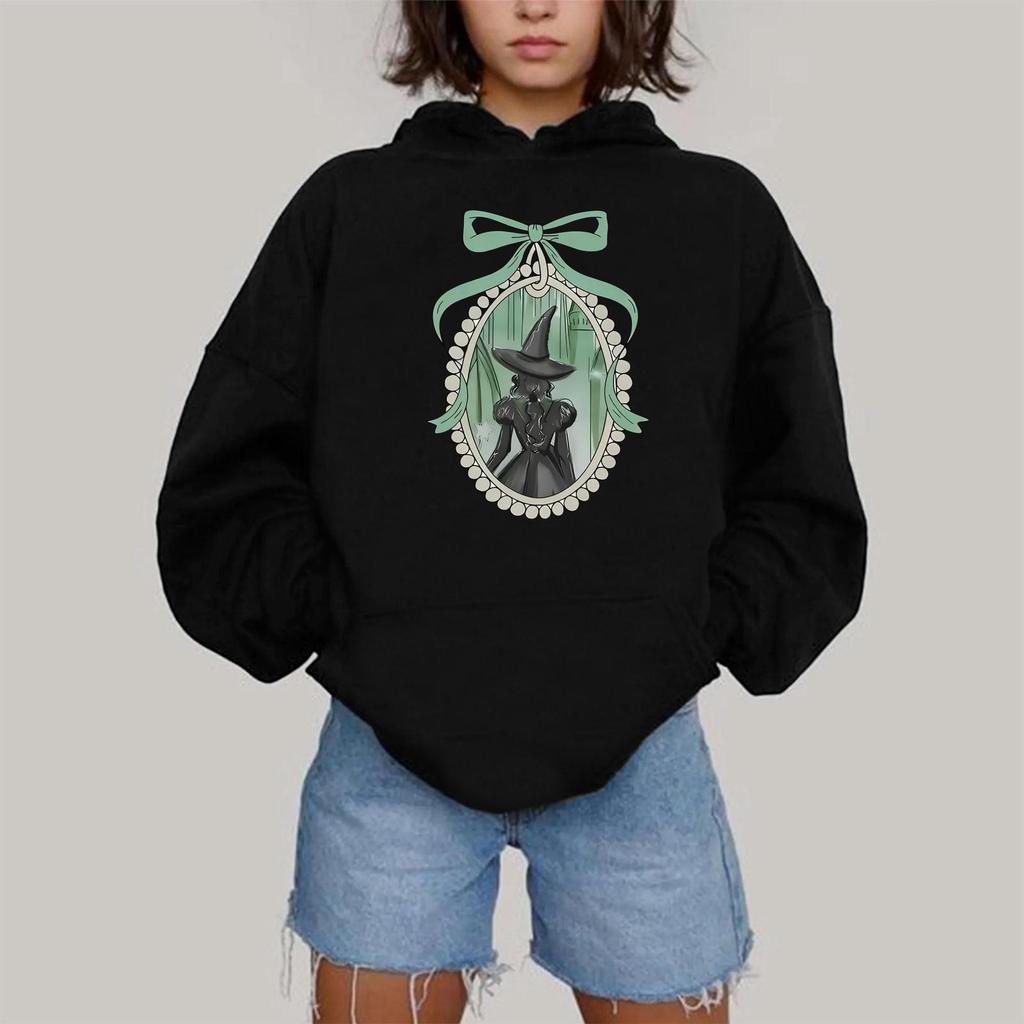 Damen Modisches Lässiges Kapuzen-Langarm-Sweatshirt mit Aufdruck