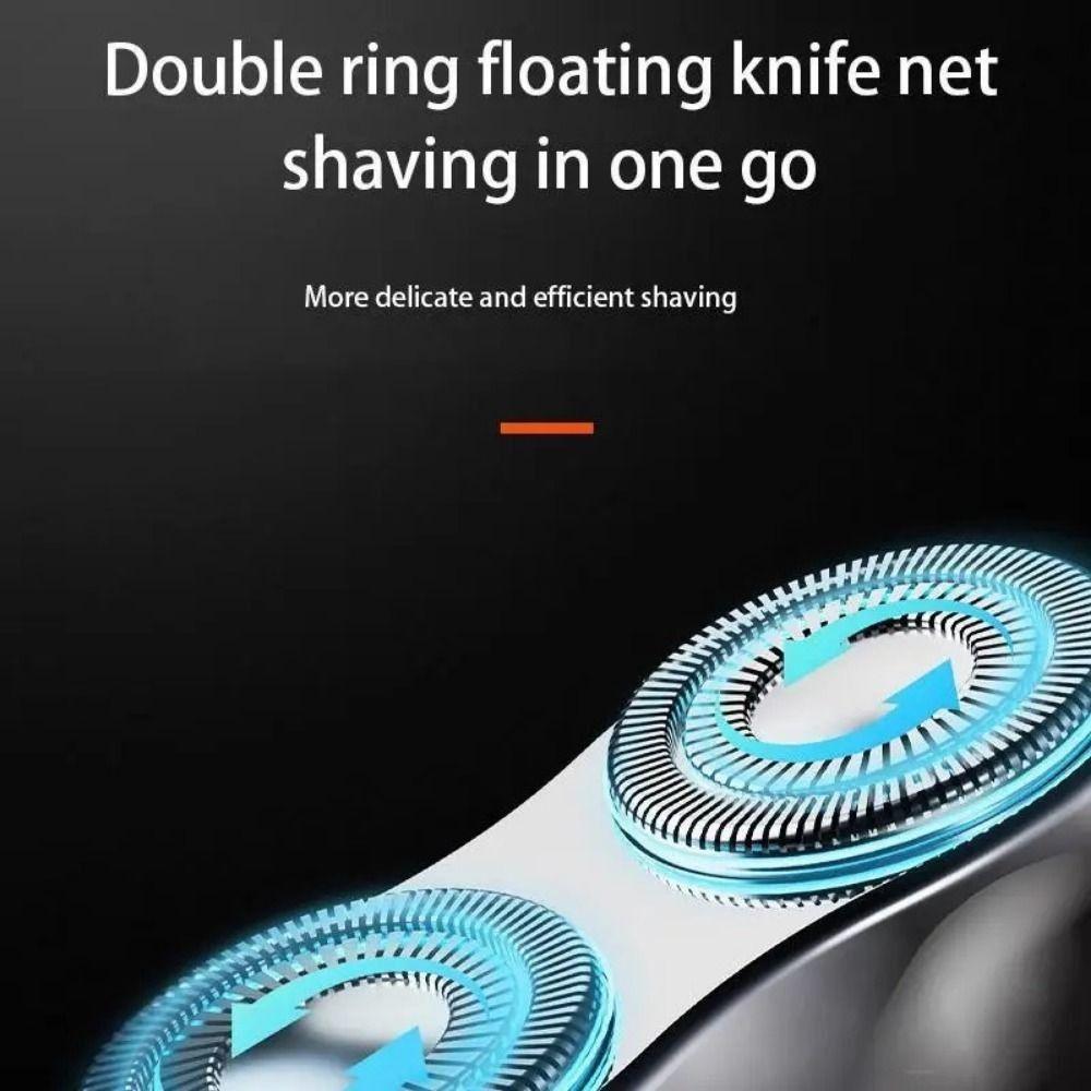 Ultra Clean Mini Electric Shaver Magnetic Facial Beard Trimmer Pocket Double Head Razor  Face Body