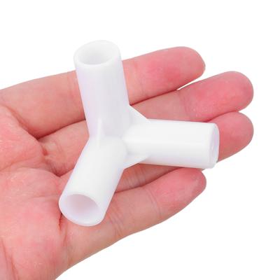 20Pcs Wardrobe Rack Connectors 11Mm Id Plastic Tee Fittings for Fabric Closet Organizer Pipe Joints Shoe Shelf Stabilizers Space