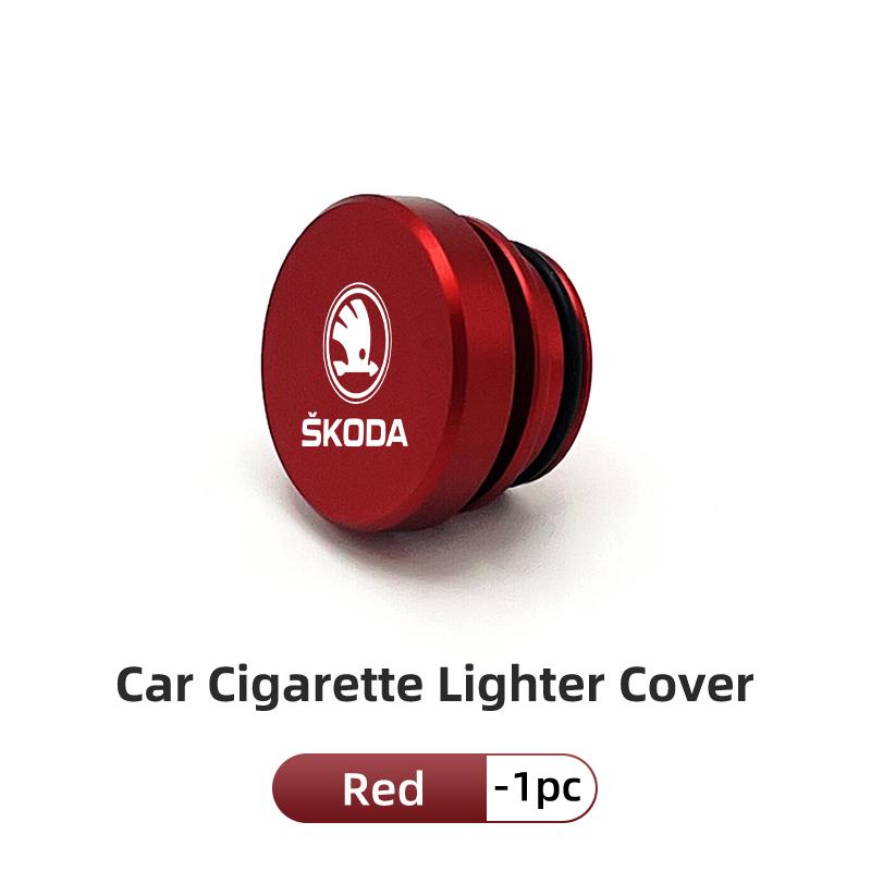 2026 Hot Car Cigarette Lighter Dustproof Plug Button Cover Accessories For Skoda Fabia Kamiq Superb MK3 VisionS Yeti Scala Enyaq
