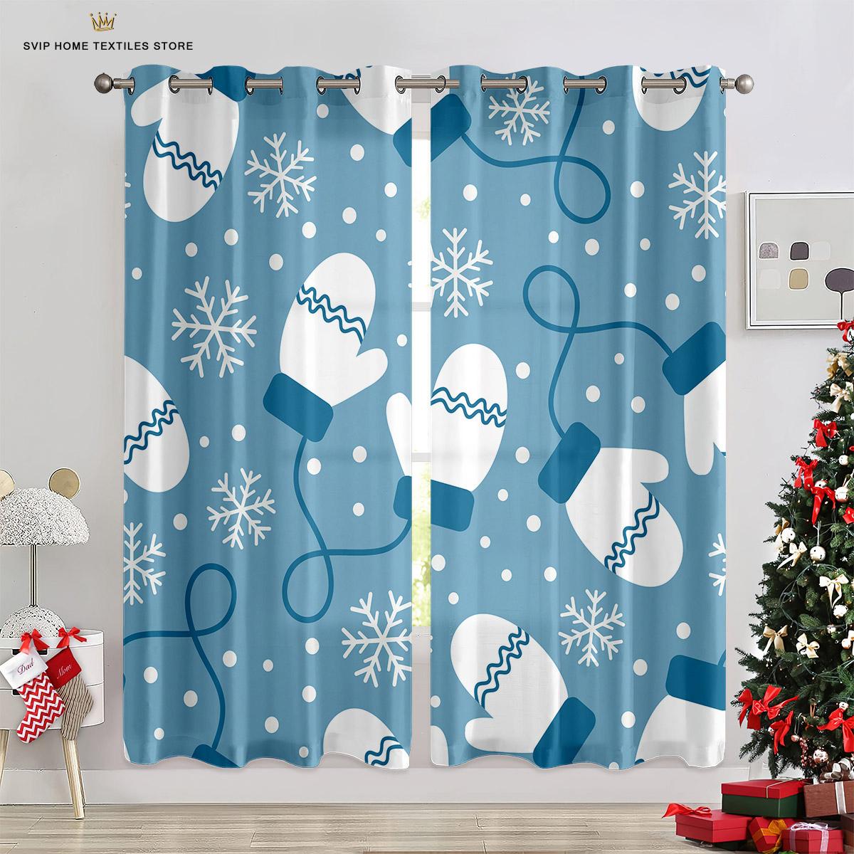 

Рождественские мультяшные шторы в клетку черно-красного цвета с лосем, 2 панели, Делюкс для дома, Гостиная, Спальня, Балкон, Кухня, Декор детской комнаты W50X130H(CM)X2PCS&Rod pocket