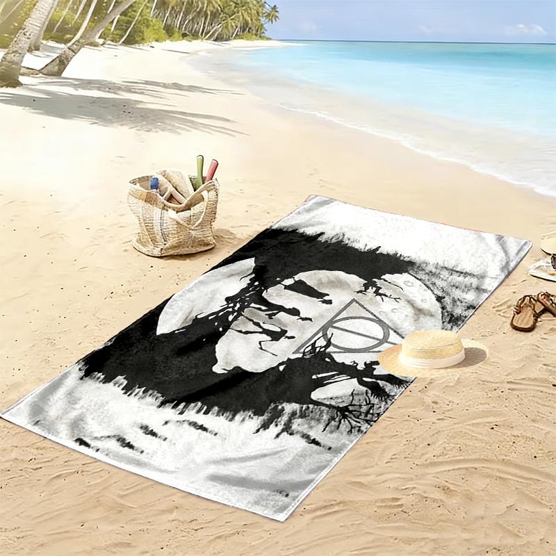 Harry Potter2 Print Beach Towel, Large Soft Quick Dry Towel for Beach Camping Swimming