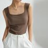 Magliette da donna senza maniche con scollo a U T-shirt da donna Gilet da strada Top