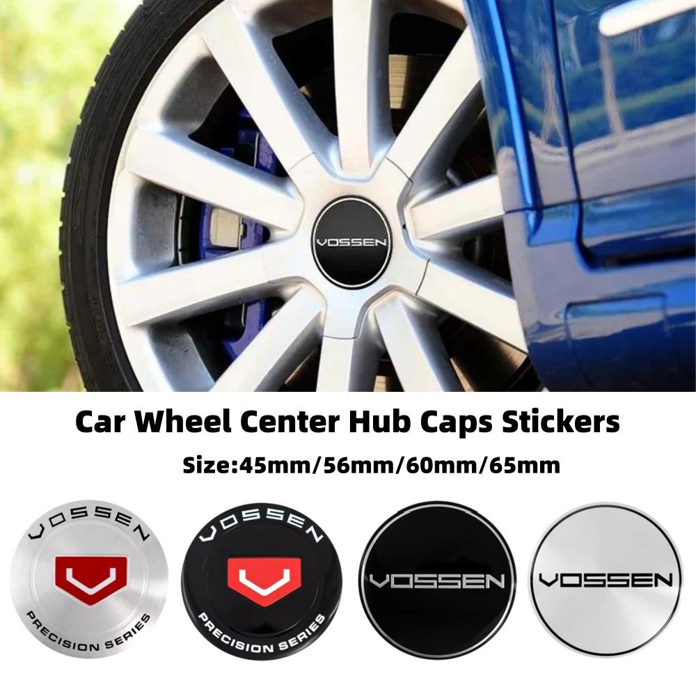 4pcs 45mm 56mm 60mm 65mm VOSSEN Logo Car Wheel Center Hub Caps Stickers Styling Accessories