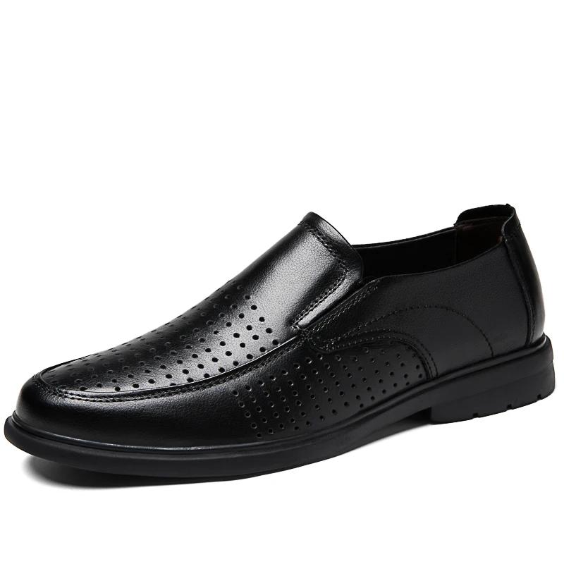 

Genuine Leather Men Slip on Office Man Formal Shoes Lazy Loafers Comfortable Men Shoes Fashion men shoes 47