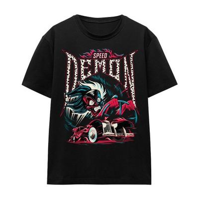 Disney Schurken Unisex Erwachsenen Speed Demon Cruella De Vil T-Shirt