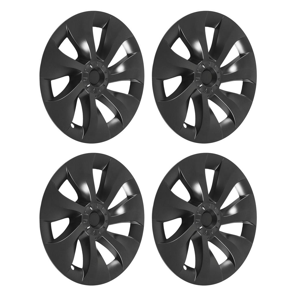 4PCS Wheel Hub Cap Rim Protector Whirlwind Design Grey Sporty Replacement for Tesla Model Y 2020 to 2023 19in Wheel