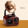 Octave Retro Gramophone Music Box: Vintage Wind-up Display Gift for Girls' Birthday & New Year