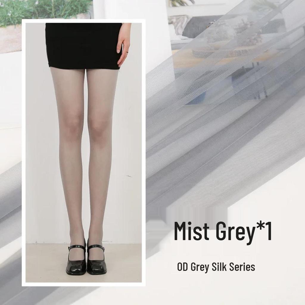 Ultra-Thin Black Polka Dot Stockings for Women - Snag-Resistant, Highly Transparent, Spring/Summer Style, Bare Leg Feel.