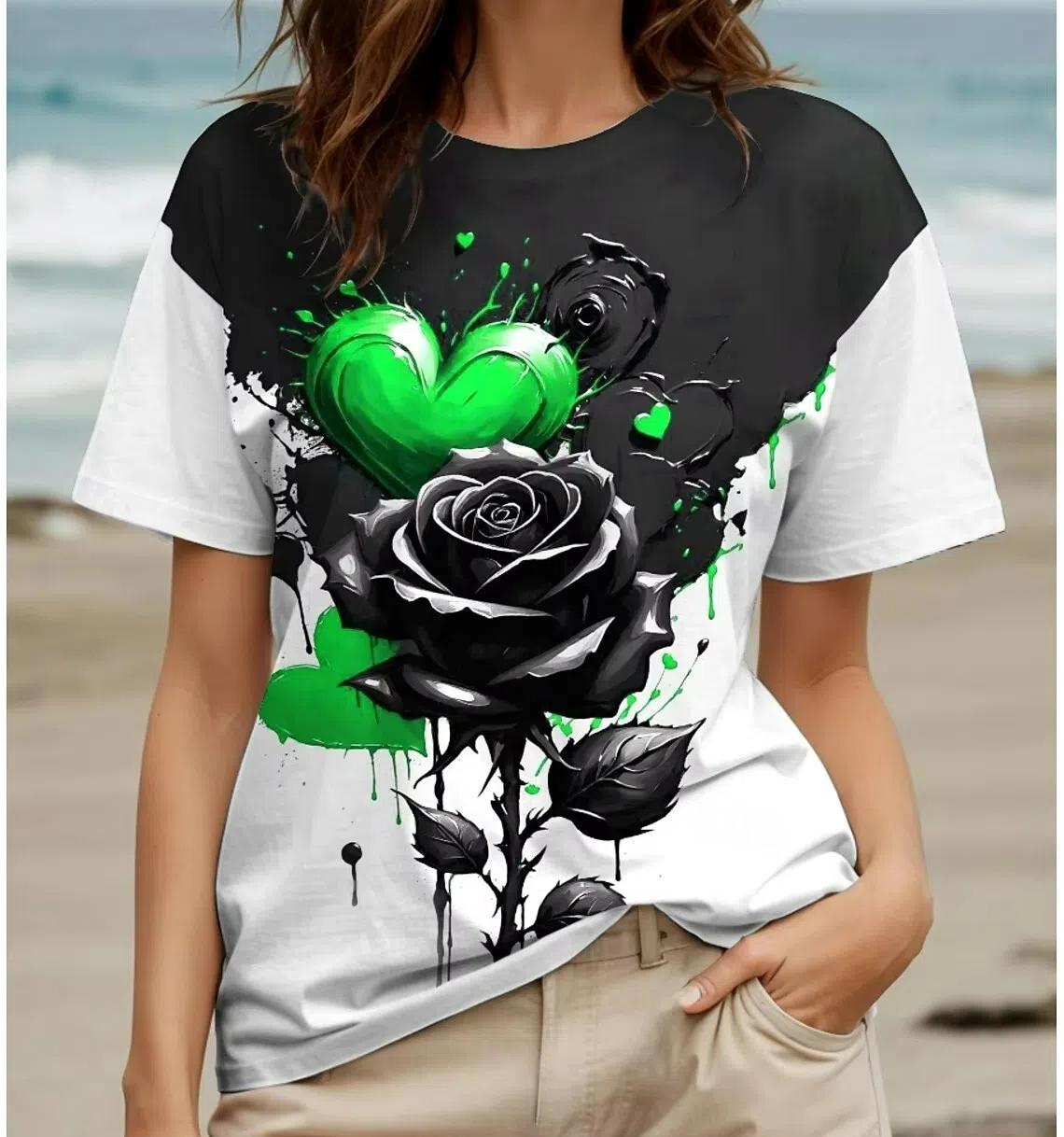 

Футболка большого размера для женщин с рисунком якоря, футболки, летние повседневные топы с коротким рукавом, футболки с круглым вырезом, женская одежда, пуловер 6XL