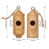 Pet Birds Nest Natural Wood Hanging Birdhouse Cage Parrots Budgies Parakeets