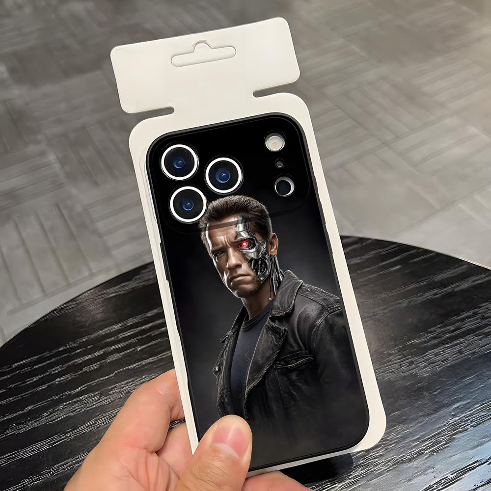 

Movie The T-Terminator Phone Case For IPhone 17 Air 16 E Pro Max 15 14 13 Mini 12 Pro 11 Max Plus Black Soft Shell iPhone17