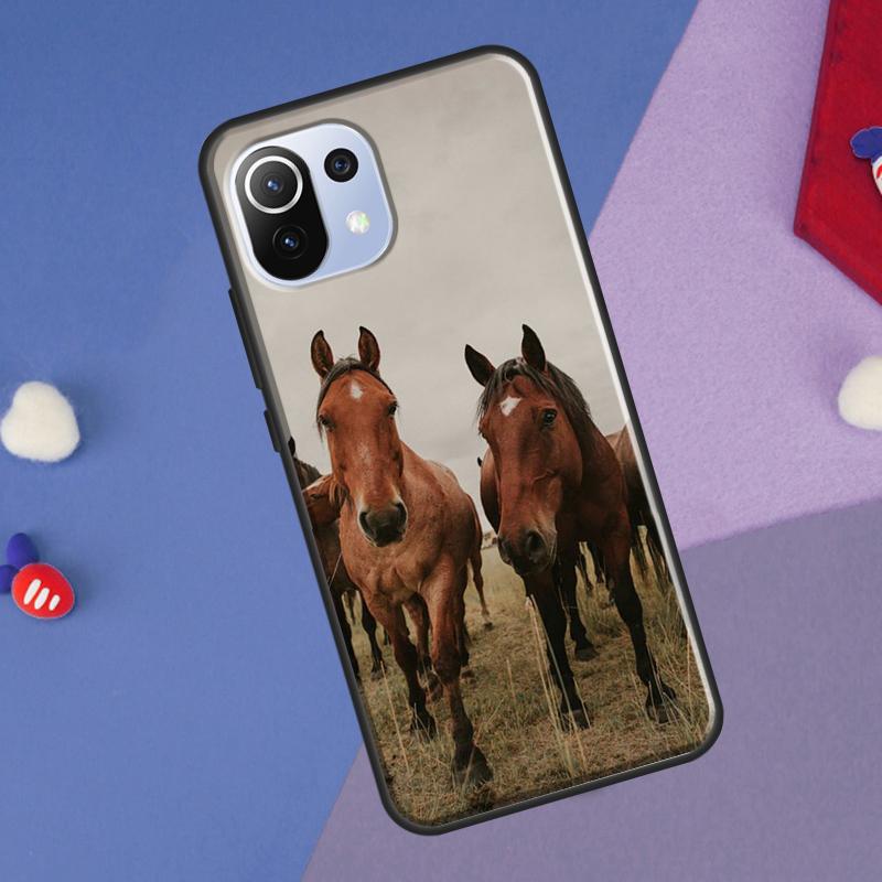 Horse Animal Cover For Xiaomi 13 14 Ultra 11T 12T 13T 14T Pro POCO X7 Pro X3 X5 F3 F5 F6 M6 X6 Pro Case