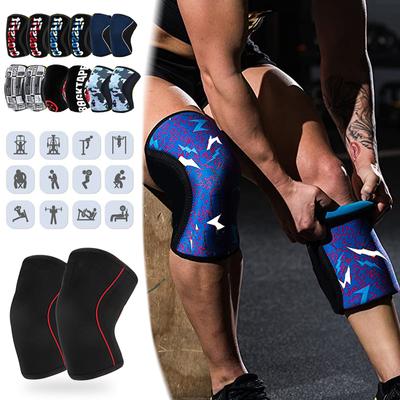 Women's Men's Youth 7mm Neoprene Sports Knee Sleeves Compression Weightlifting Compression Crossfit Training Knee Sleeves