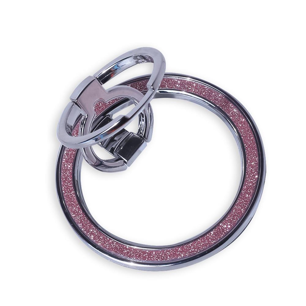 MagSafe Magnetic Phone Ring Holder Stand - Double Ring Glitter Zinc Alloy Desktop Stand