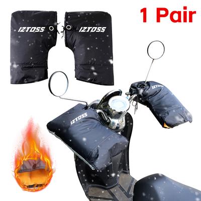 Winter Motorcycle Gloves Handlebar Muffs Warm Handle Bar Cover Gloves Waterproof Windproof Thermal Gloves for Motorbike Riding