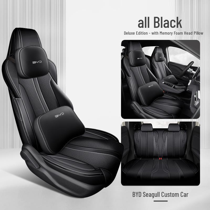 BYD Seagull Full Coverage Car Seat Cover - Universal Fit for Four Seasons, 2023 Model, Five-Seater