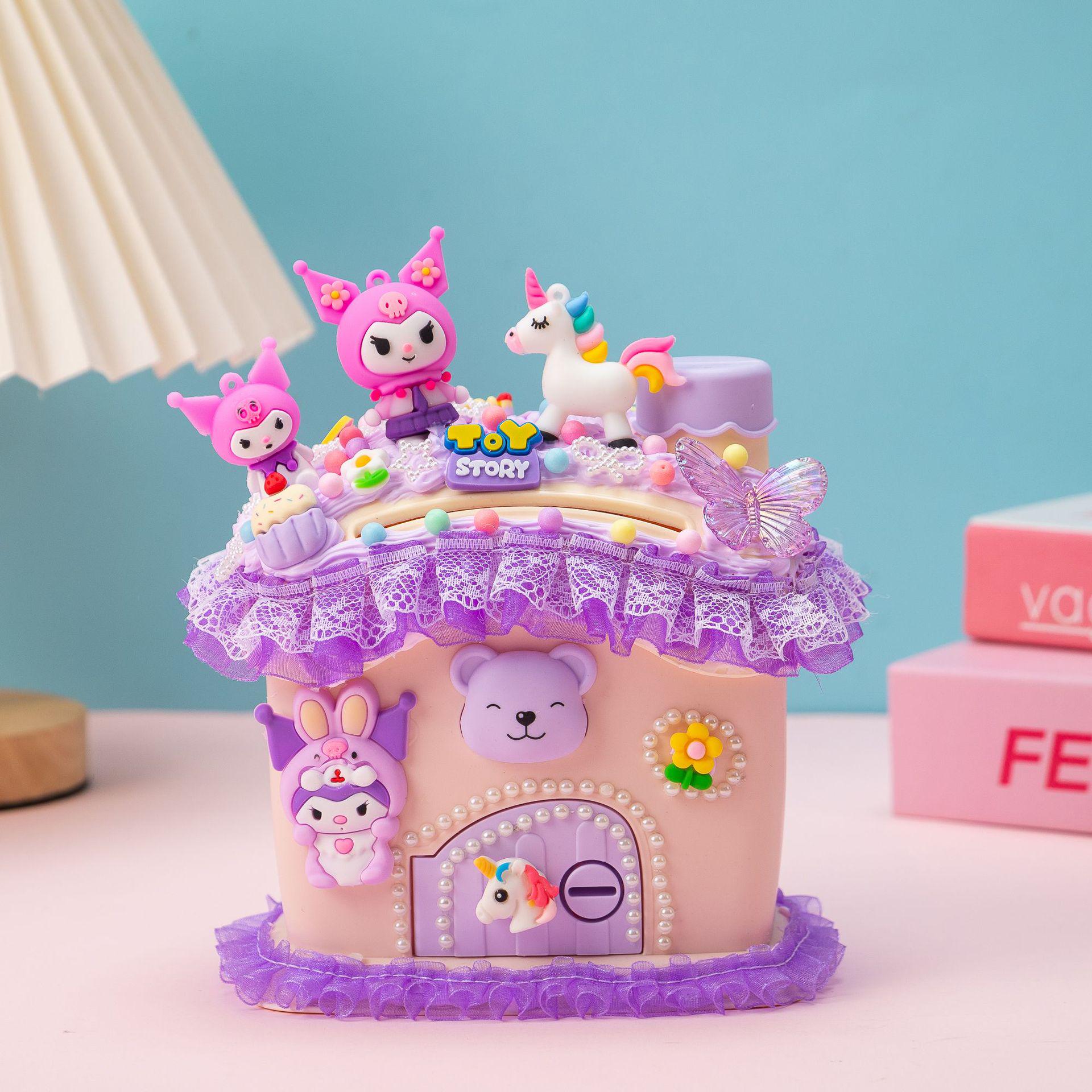 

Набір для створення мультяшної скарбнички-свинки для дівчинки своїми руками - Креативний подарунок ручної роботи для дітей