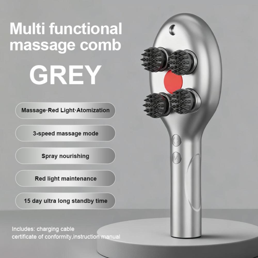 Multi-Function Electric Spray Hair Brush Large Capacity 2-In-1 Misting Hair Brush  Travel Use