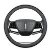 Genuine Cowhide Leather Steering Wheel Cover - Blue Mountain Macchiato for WEY DHT PHEV