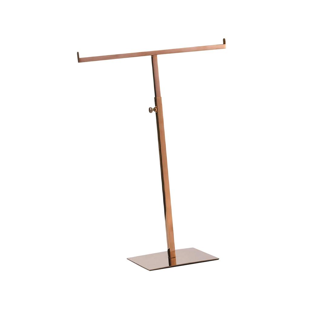Display Stand T Shaped Adjustable Height Jewelry Organizer Stand Hanging Jewelry Stand Handbag Display Stand for Boutique Store