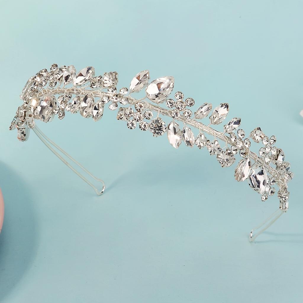 1PC Light Luxury Rhinestone Fashion Handmade Headband Headband, Simple Daily Versatile Temperament Headgear