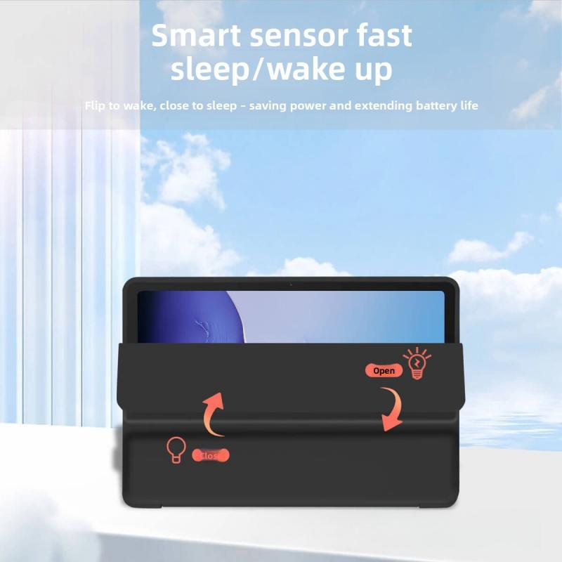 FOR Galaxy tabA8 tablet A9plus protective case S9FE leather T500 Tri-Fold T505 sleep mode TPU soft