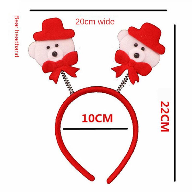 Christmas Headband Decoration For Kids Adult Cute Santa Elk Xmax Hair Accessories Costume Prop Christmas Decoration 2024 Navidad