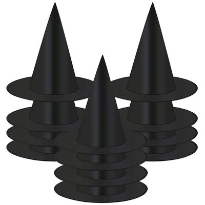 1-10 ks Halloweenský klobouk čarodějnice Děti Dospělí Halloweenská párty Cosplay Kostým Rekvizity Dekorace Černý čarodějnický klobouk Závěsný klobouk čarodějnice na dvůr