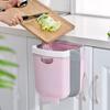 Kitchen Trash Can Vegetable Storage Hanging Bucket Household Cabinet Door Hanging PP Plastic Storage Bin Sundries Waste Paper Basket Home Organizer