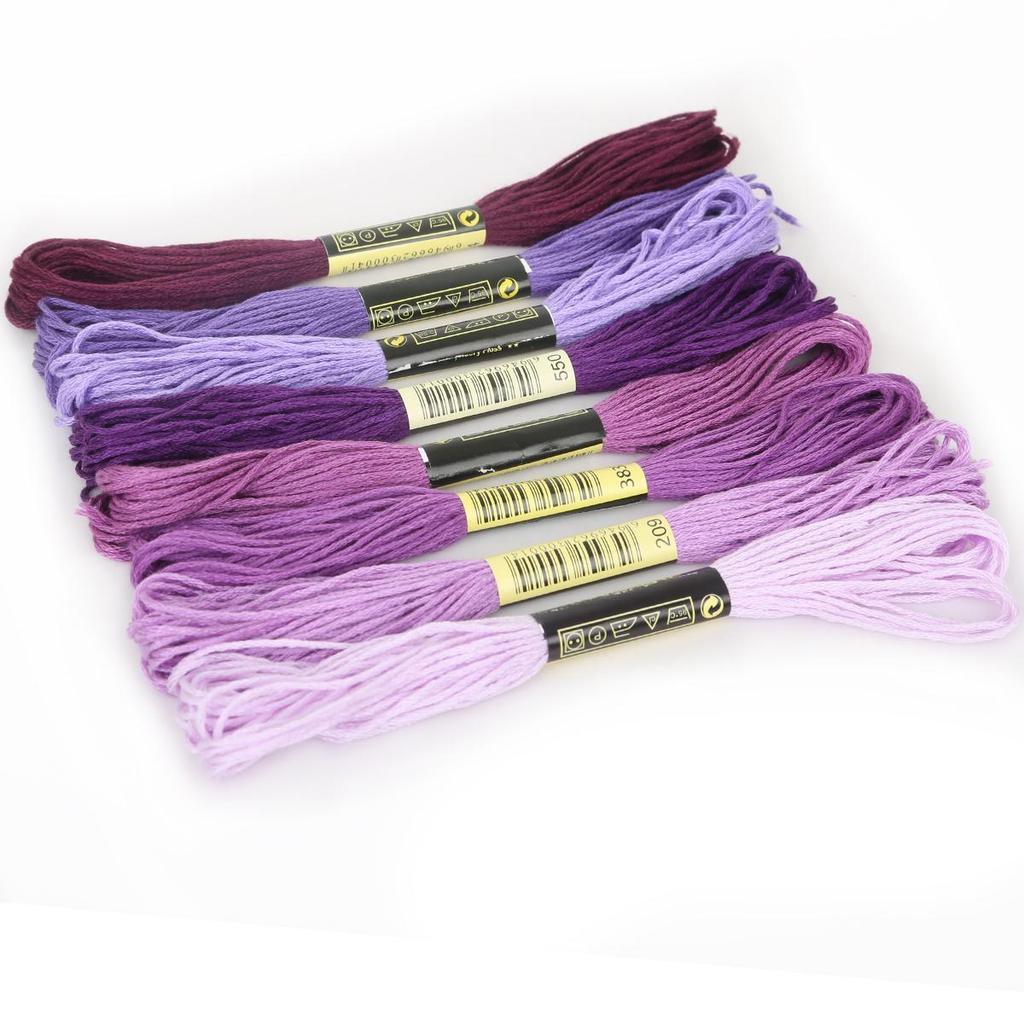 8 Series Cotton Embroidery Thread Different Anchor Cross-stitch Floss Sewing Skeins Craft