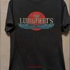 The Lumineers Band Geflügeltes Logo T-Shirt Schwarz Volle Größe Vintage Gewaschen Dehnbar Vielseitig Bequem Mode
