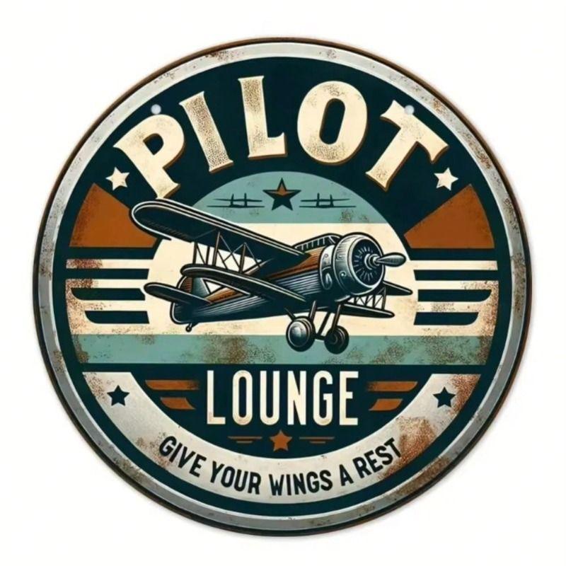 

Retro Metal Wall Art 20x20 cm Vintage Tin Sign for Office Living Room Patio Decor