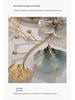 Elegant Ginkgo Leaf Chinese Style Silent Wall Clock for Living and Dining Rooms