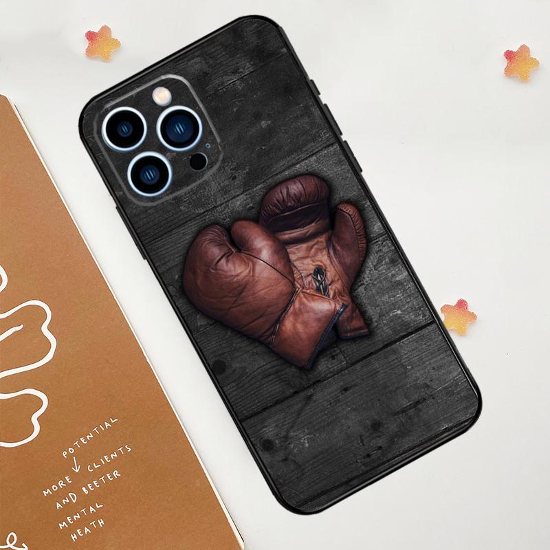 Boxing Art Phone Case For iPhone 17 Pro Max 11 14 15 16 Pro Max 12 13 mini 16 Plus 16e 17 Air Funda