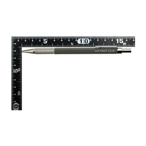 Mitsubishi Pencil Field 2 Mechanical Pencil 2.0mm HB with Knurled Metal Grip, uni Lead