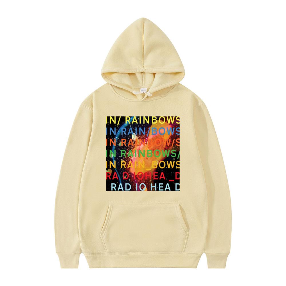 Винтажная рок-группа Radiohead Hoodie в радужных тонах Harajuku Hooded Sweatshirt для мужчин и женщин Hip Hop Streetwear Gothic Oversize Hoodies 6XL 1780₽
