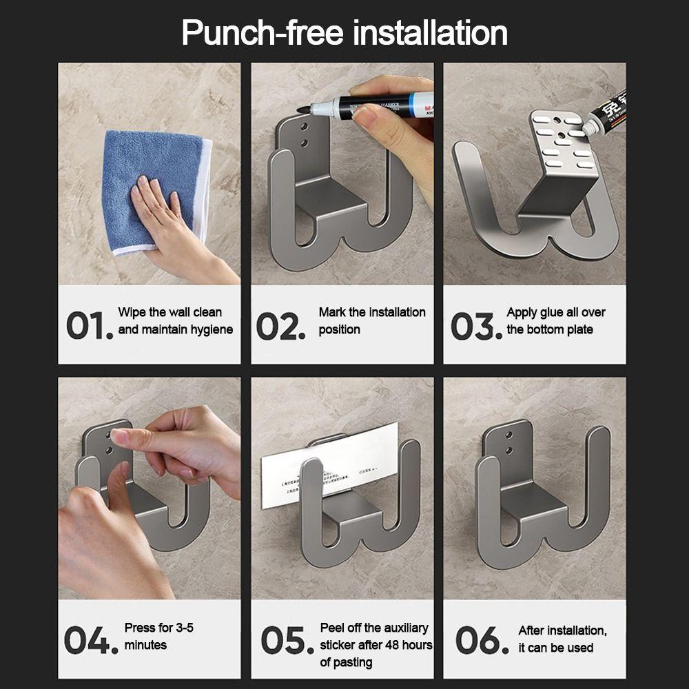 Wall Mounted Bathroom Slipper Rack Multifunctional Toilet Shoes Rack  Home Bedroom Storage Hook
