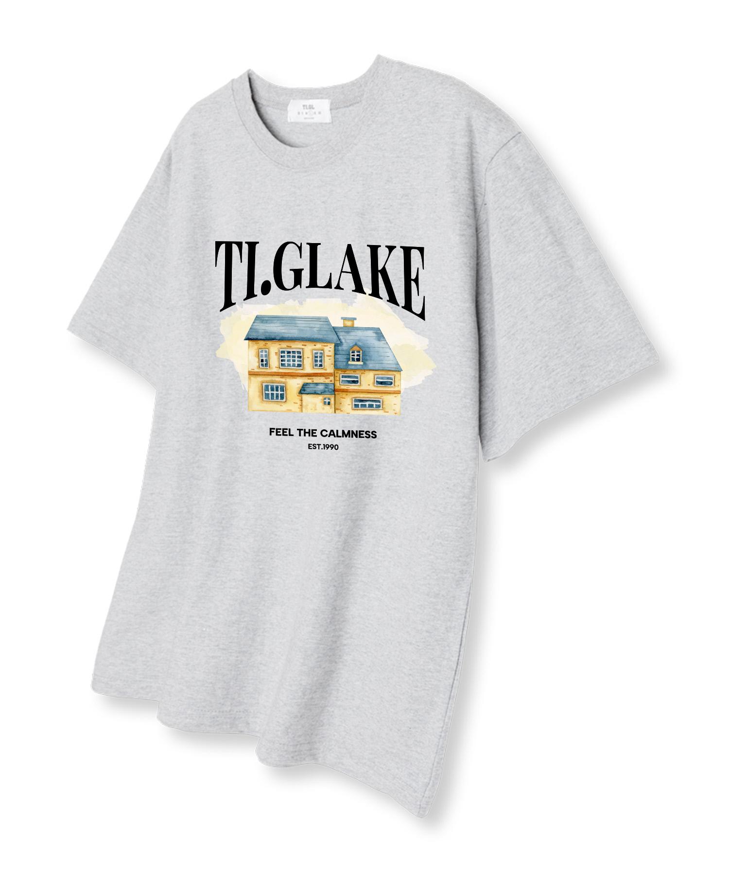 Tee Glake Waterhouse Oversized Short Sleeve T-Shirt Light Grey L