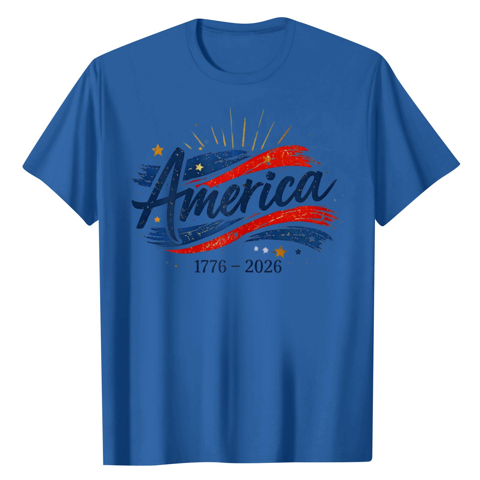 

Унисекс Повседневная футболка с круглым вырезом, коротким рукавом и цифровой печатью XXXL синий