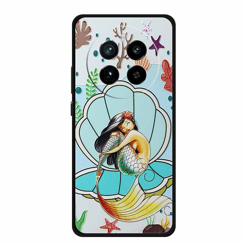 3D Emboss Case For Realme 12 4G Phone Case Realme12 Black Silicone Soft Coque For Realme 13 5G 12 Pro Plus Back Cover Case Funda