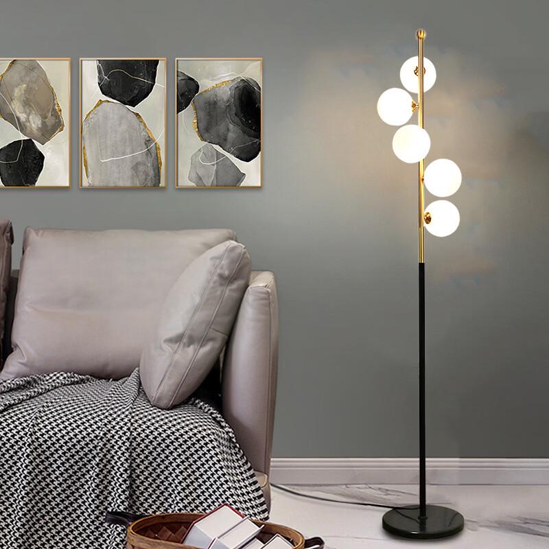 Modern Nordic Style Six-Head LED Floor Lamp