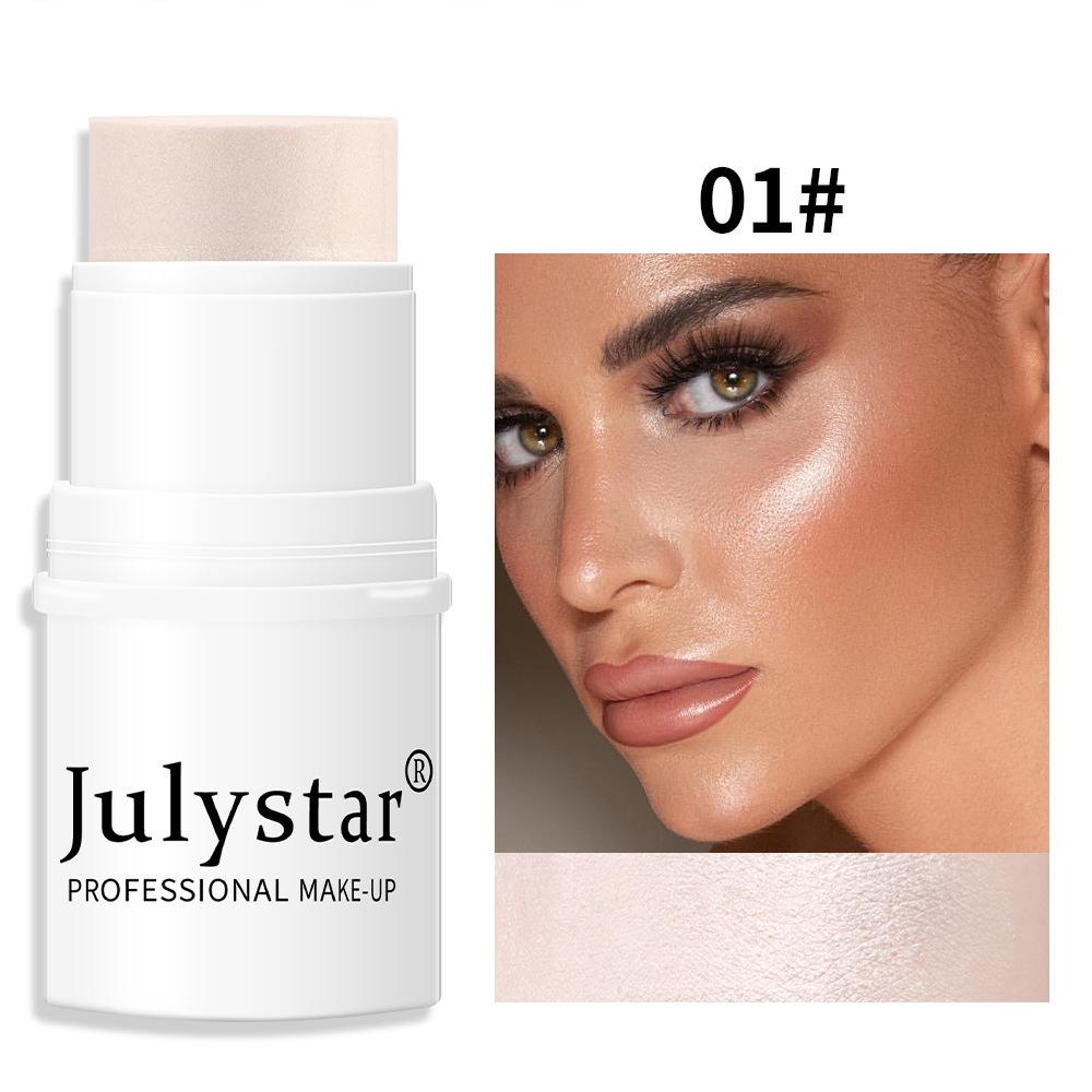 JULYSTAR Multi-Use Makeup Stick Cream Blush Highlighter and Contour Shimmer Matte Face Glow Cheek Tint Cosmetics