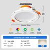 FSL LED Recessed Ceiling Downlight with Aluminum Silver Edge