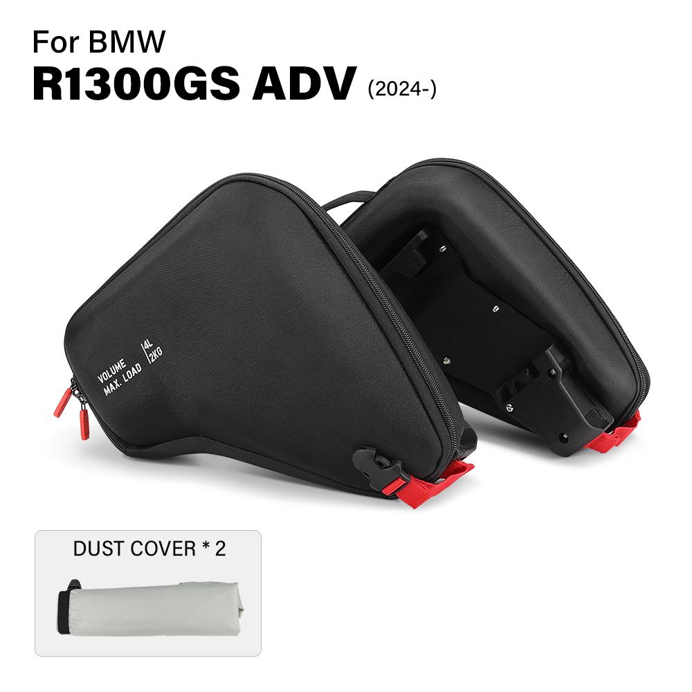 

For BMW R1300GS Adventure R 1300 GSA R1300 GS ADV 2024+ Motorcycle Radiator Cowl Bags Left Right 4L Waterproof Storage Package