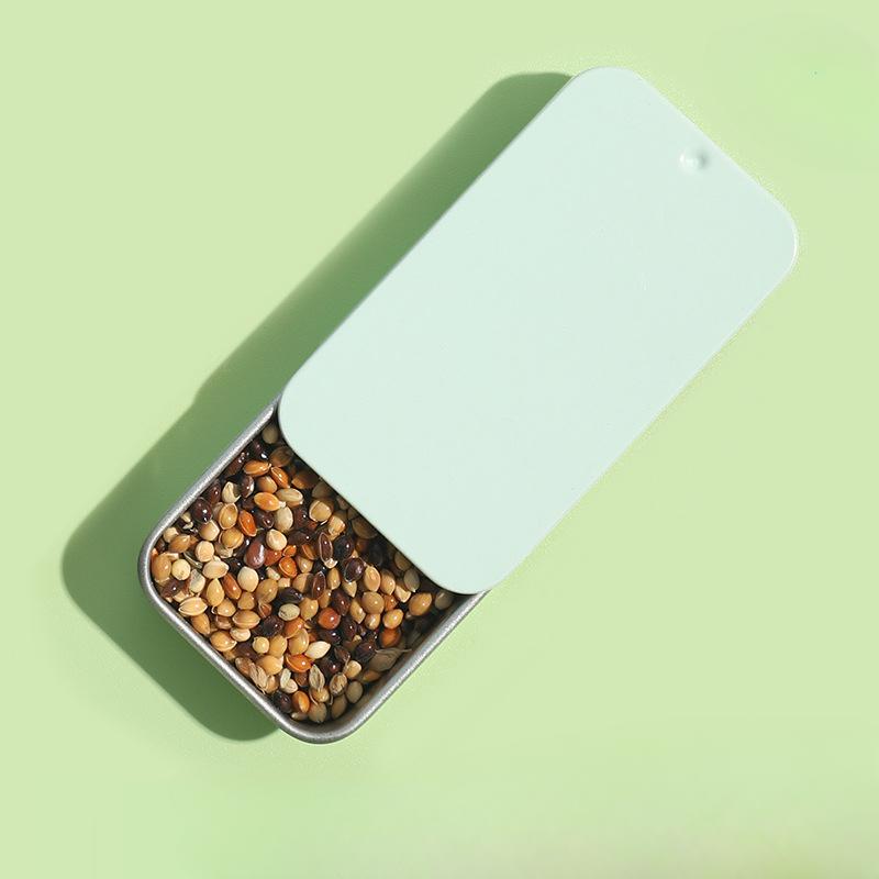 

1 Pc Bird Feeding Handheld Feeder Mini Feeding Box Multiple Colors Bird Training Food Jar Bird Growth Training Interactive Toy зелений